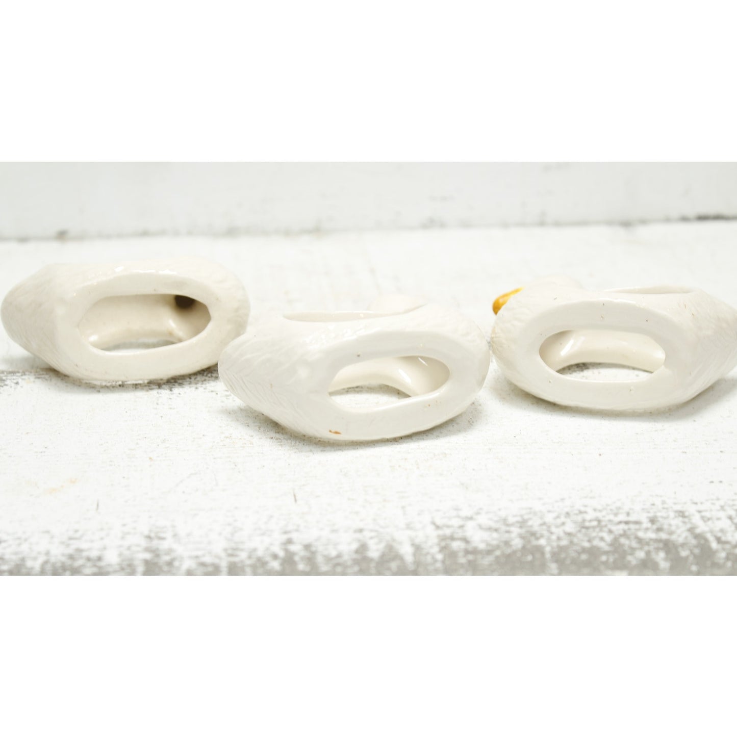 Ceramic Duck Napkin Holders Set of Three