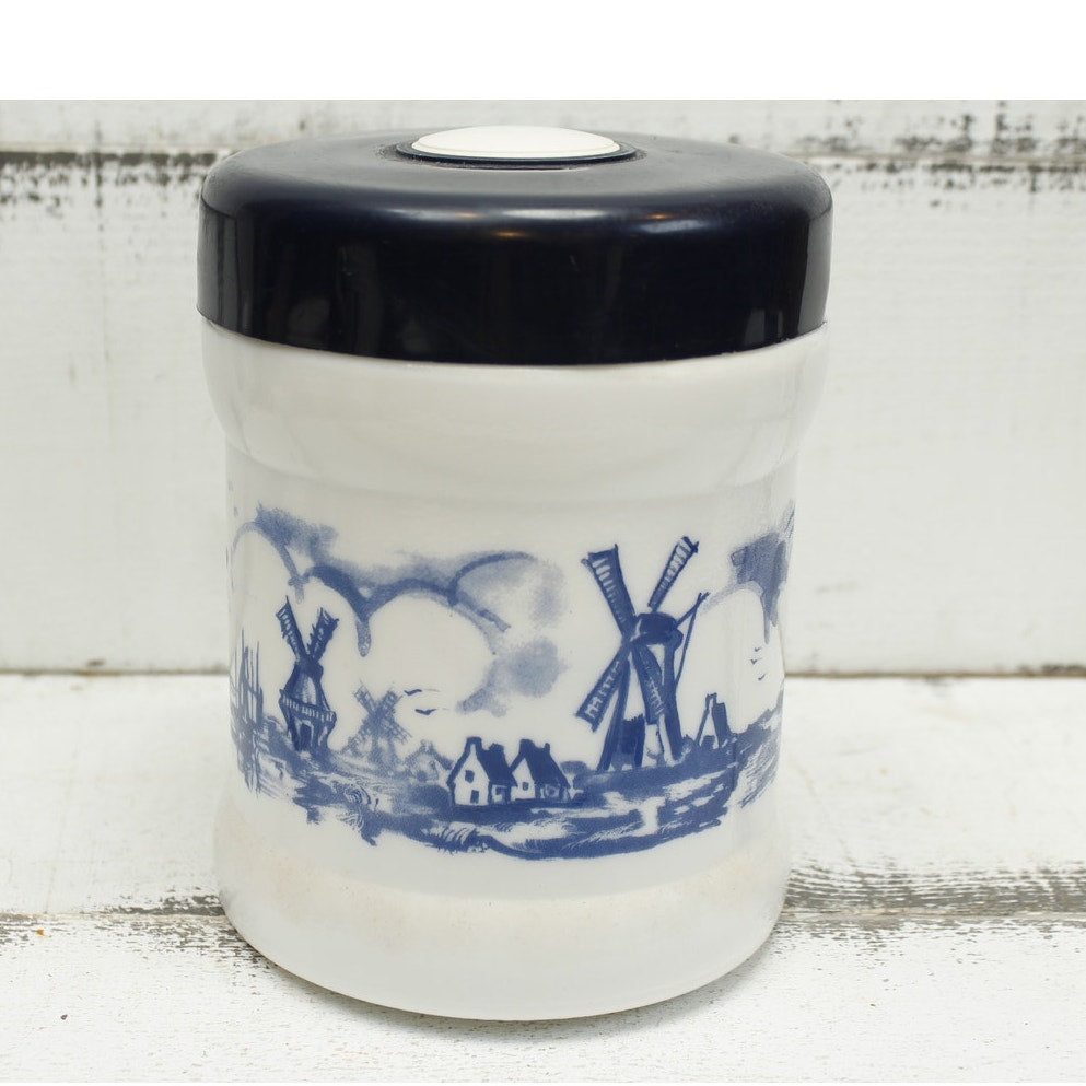 Vintage Cigar Opaline Glass Humidor Holland N.V. Willem II Valkenswaard
