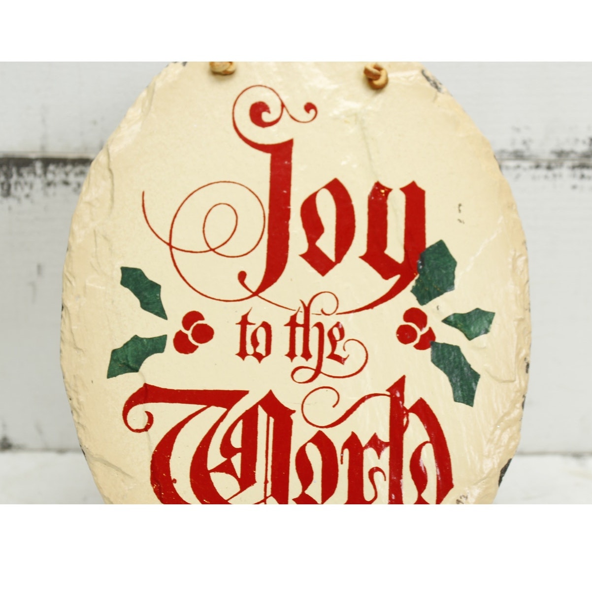 Slate Joy to the World Sign Christmas Decor