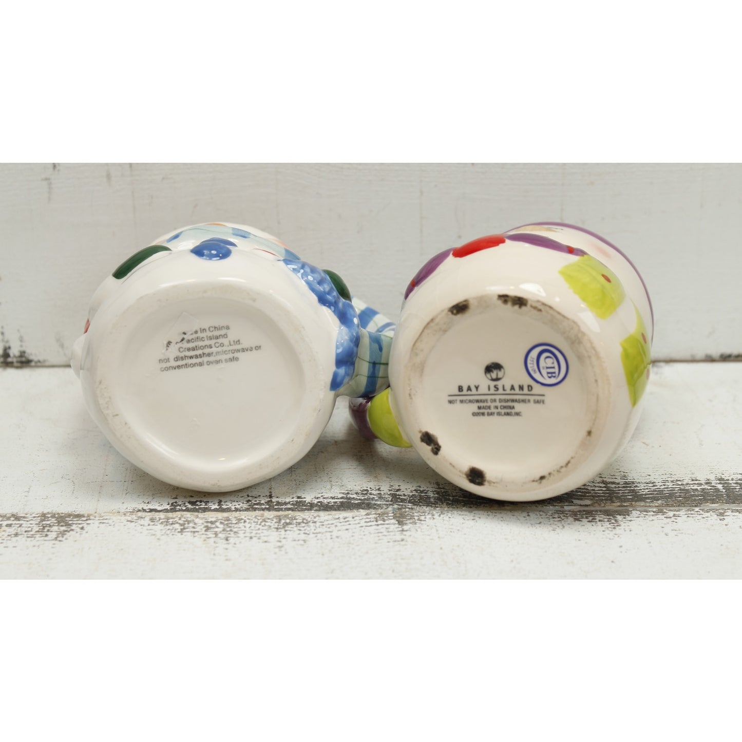Two Snowman/Woman Mugs Christmas