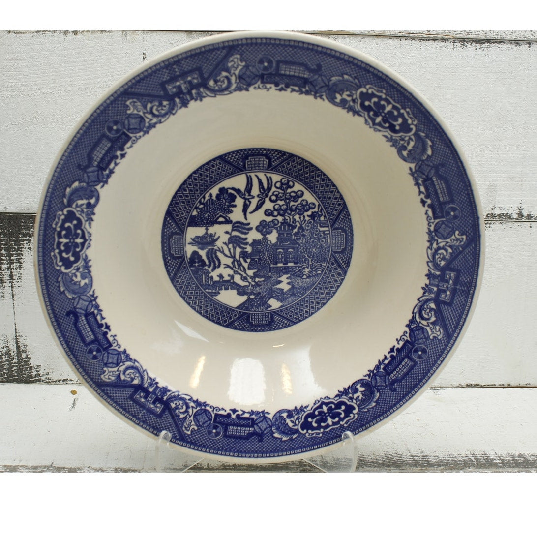 Vintage Blue Willow Ware Serving Bowl 10"