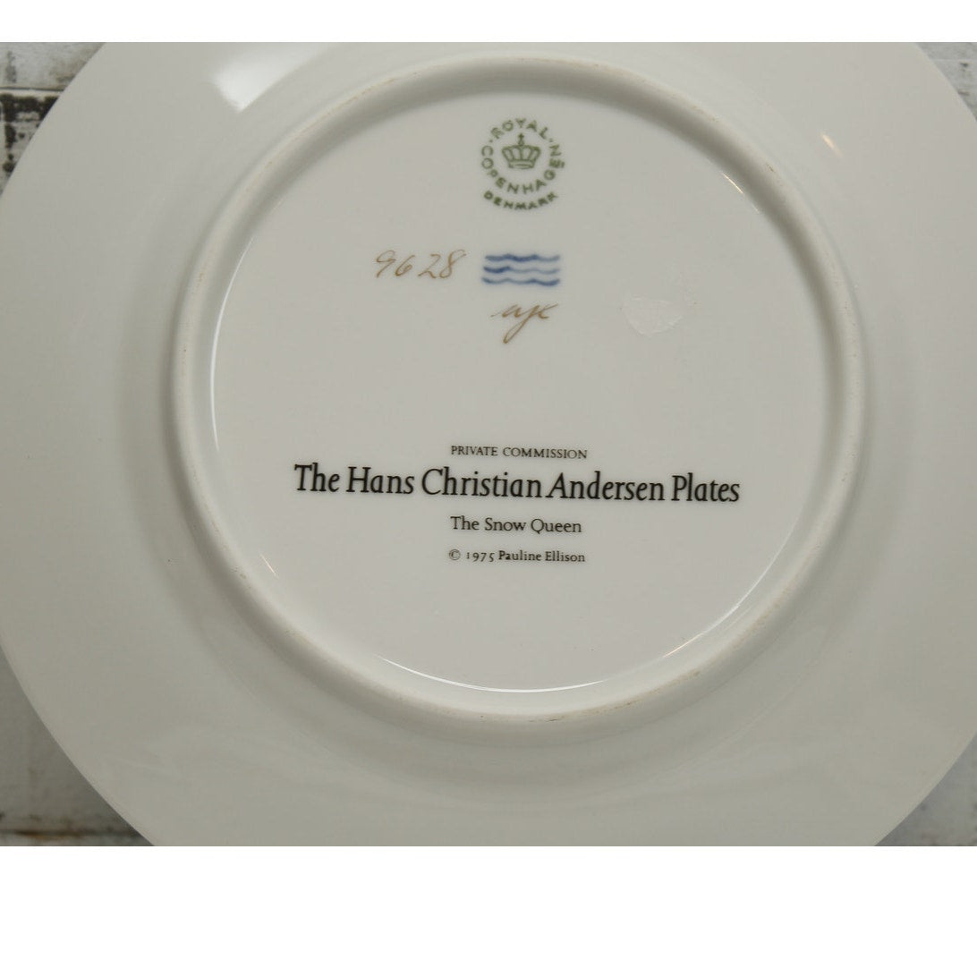 Royal Copenhagen Hans Christian Andersen Plate The Snow Queen 1975