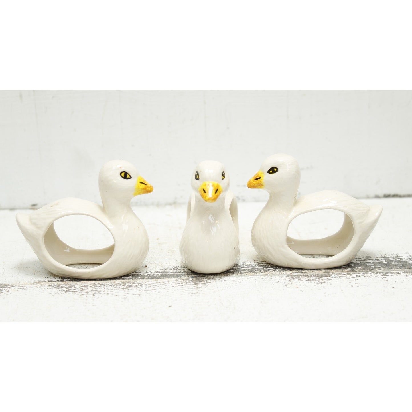 Ceramic Duck Napkin Holders Set of Three