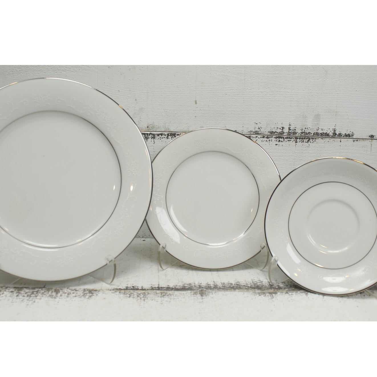 Noritake Whitehall Saucers Set of 3