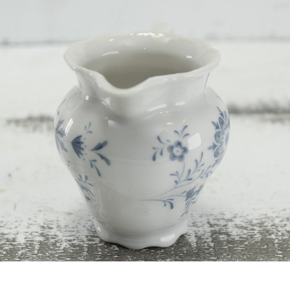 Vintage Seltmann Weiden Blue Floral West Germany Small Creamer