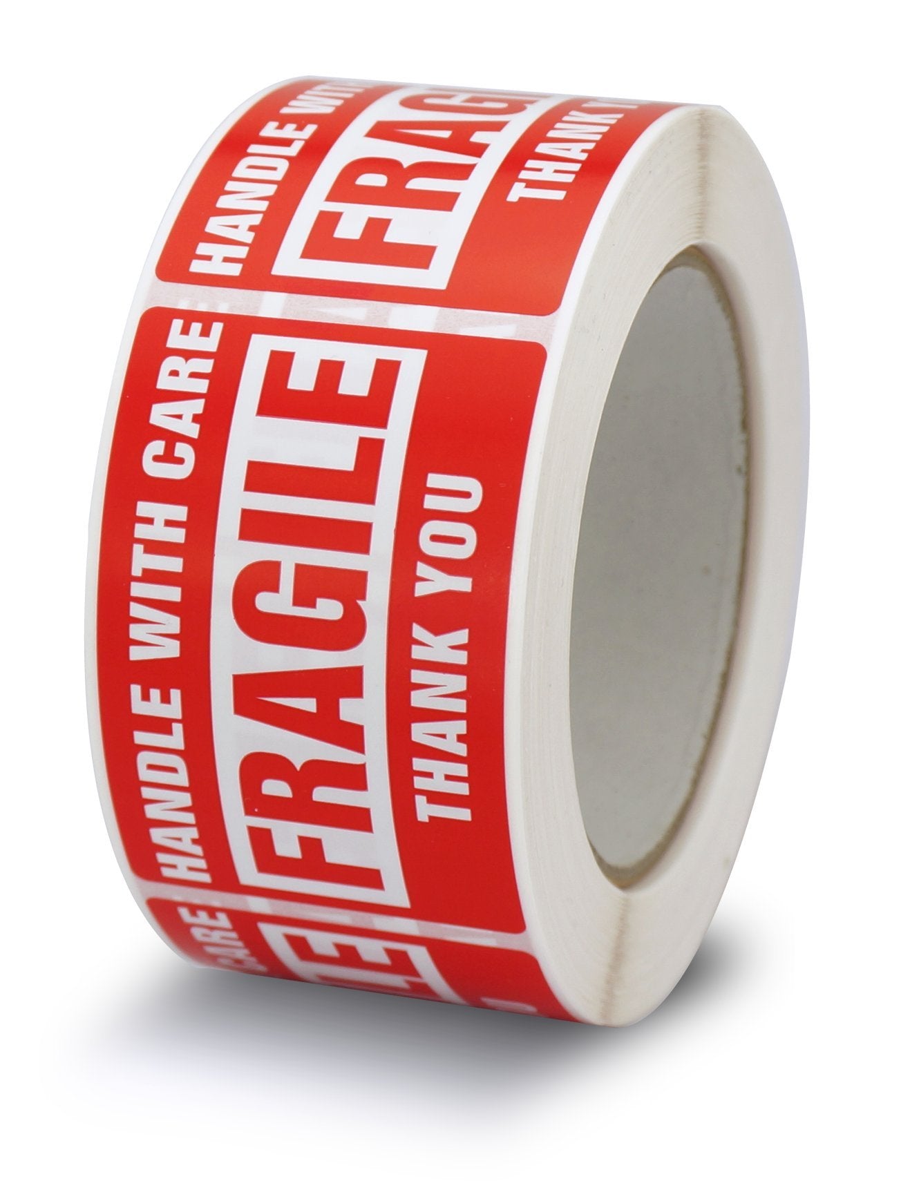 10 Rolls/5000 Labels,Handle with Care Fragile Thank You, Red Warning Shipping Label Stickers (2" x 3")