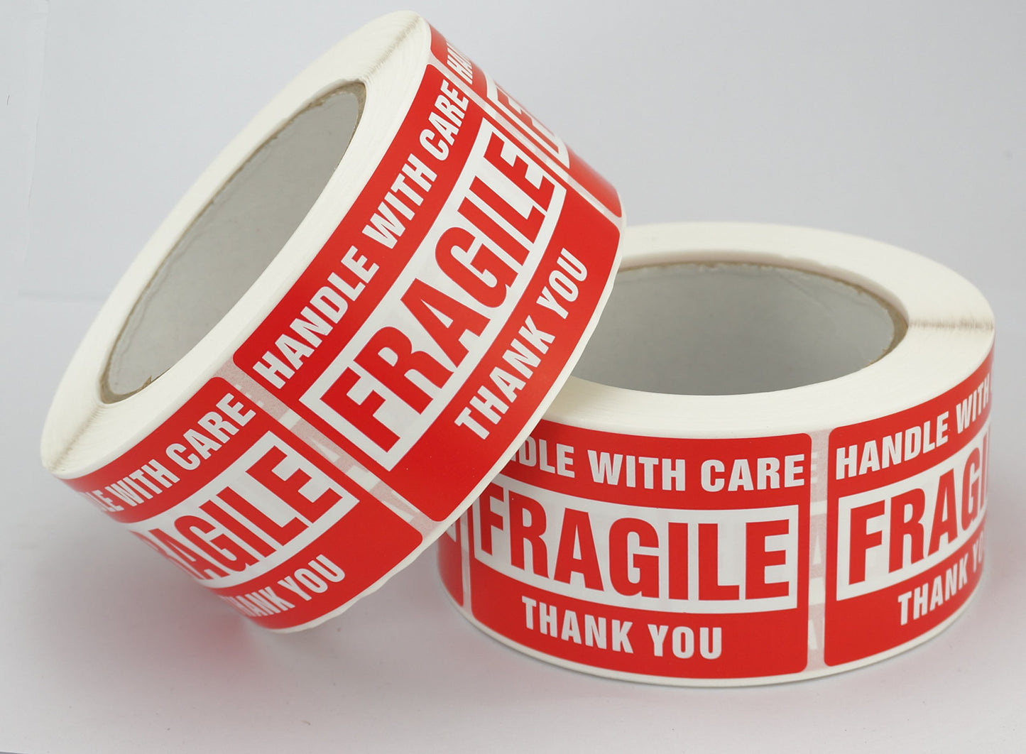 10 Rolls/5000 Labels,Handle with Care Fragile Thank You, Red Warning Shipping Label Stickers (2" x 3")