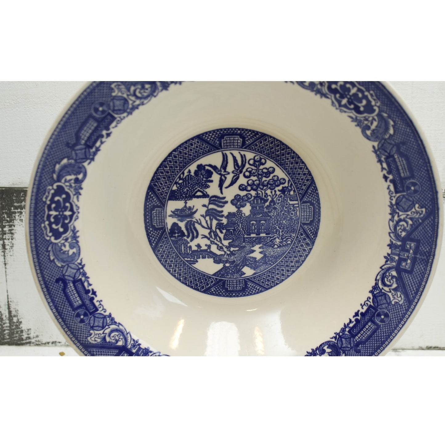 Vintage Blue Willow Ware Serving Bowl 10"