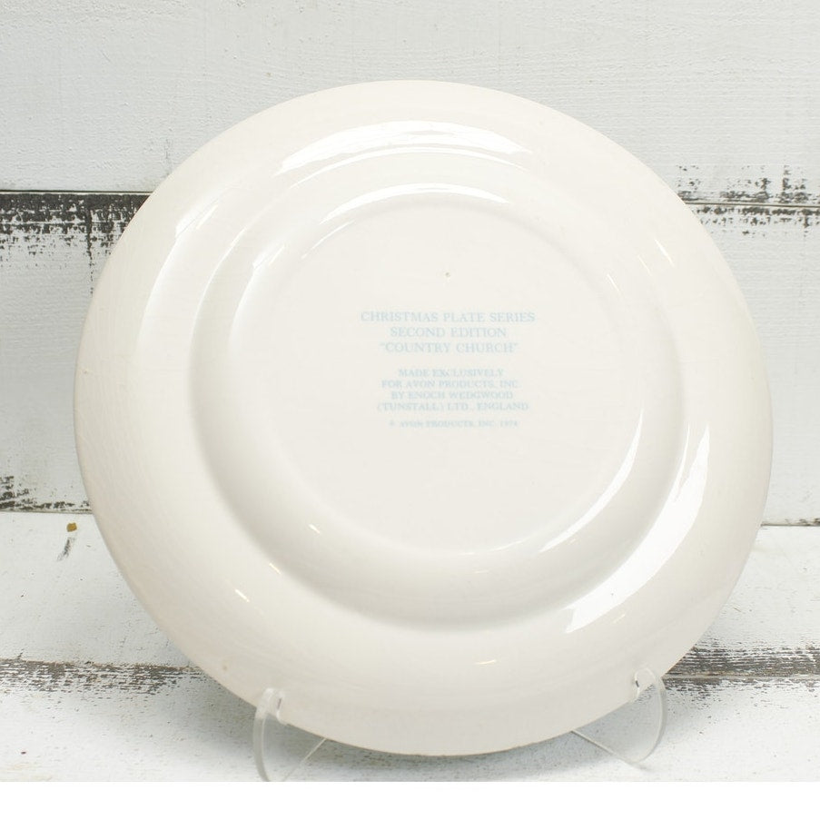 AVON Annual Christmas Plat 1974 Church
