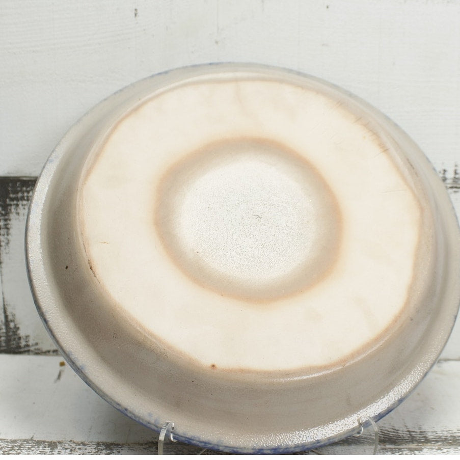 Eldreth Pottery Vintage Christmas 1993 Salt Glazed Santa Pie Plate