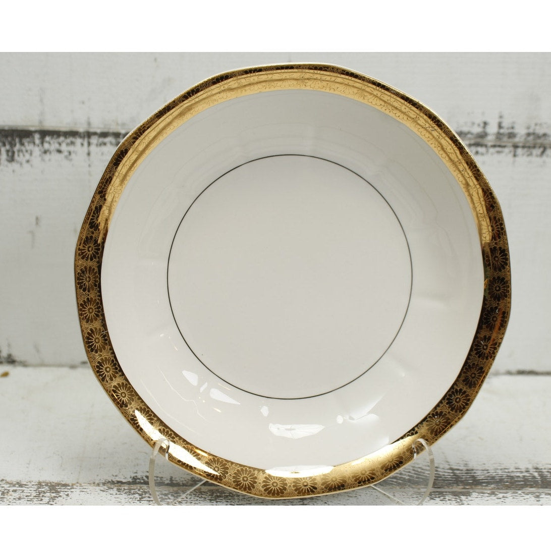 La Roi French China 18K Gold Trim Soup Bowl