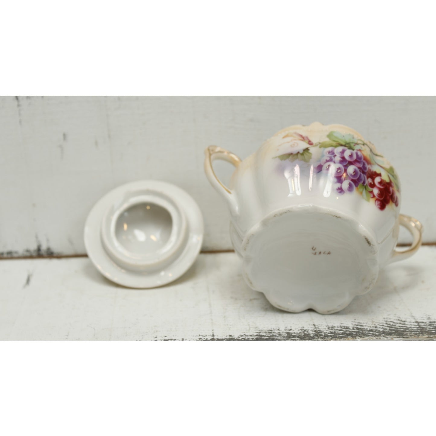 Vintage Porcelain Sugar and Creamer Set