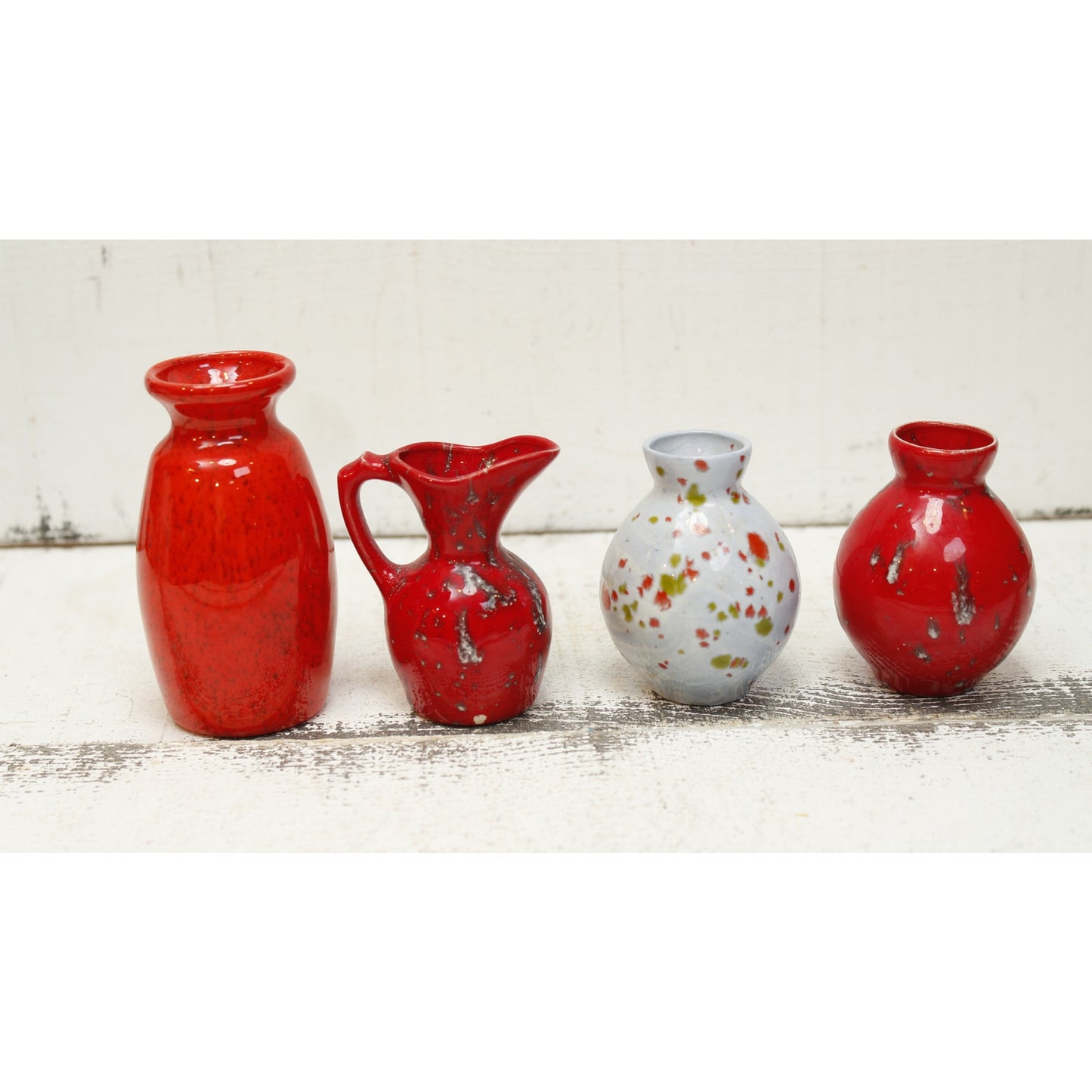Yates Pottery Mini Vases Pitchers Set of 4