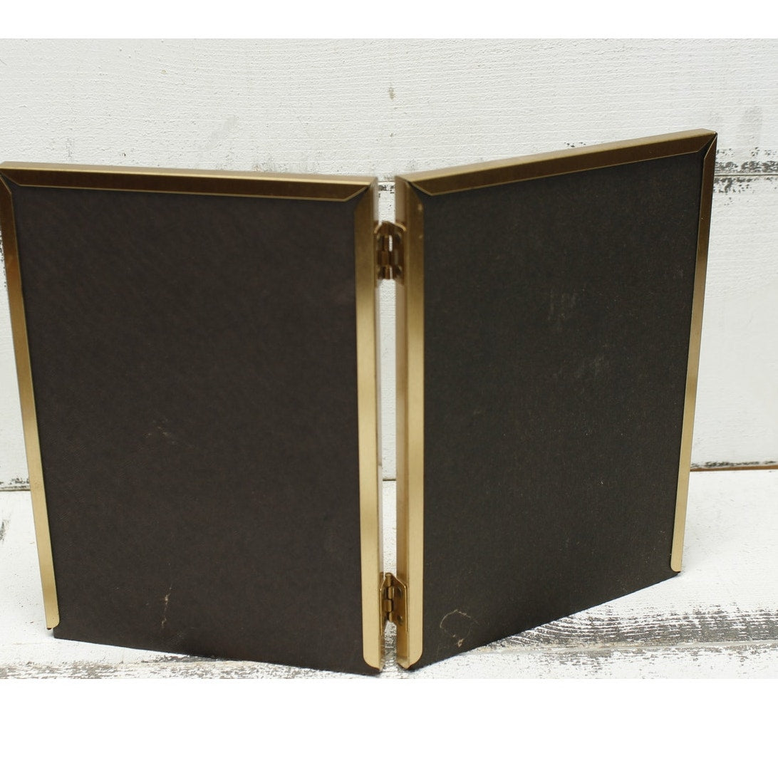 Gold Toned Vintage Folding Picture Frame