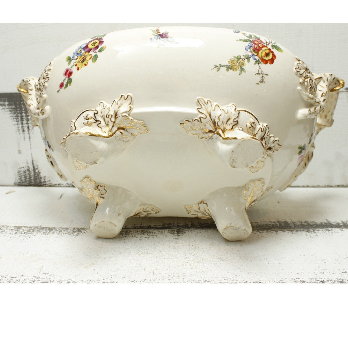Antique English Dinnerware Large Serving Bowl Soup Tureen