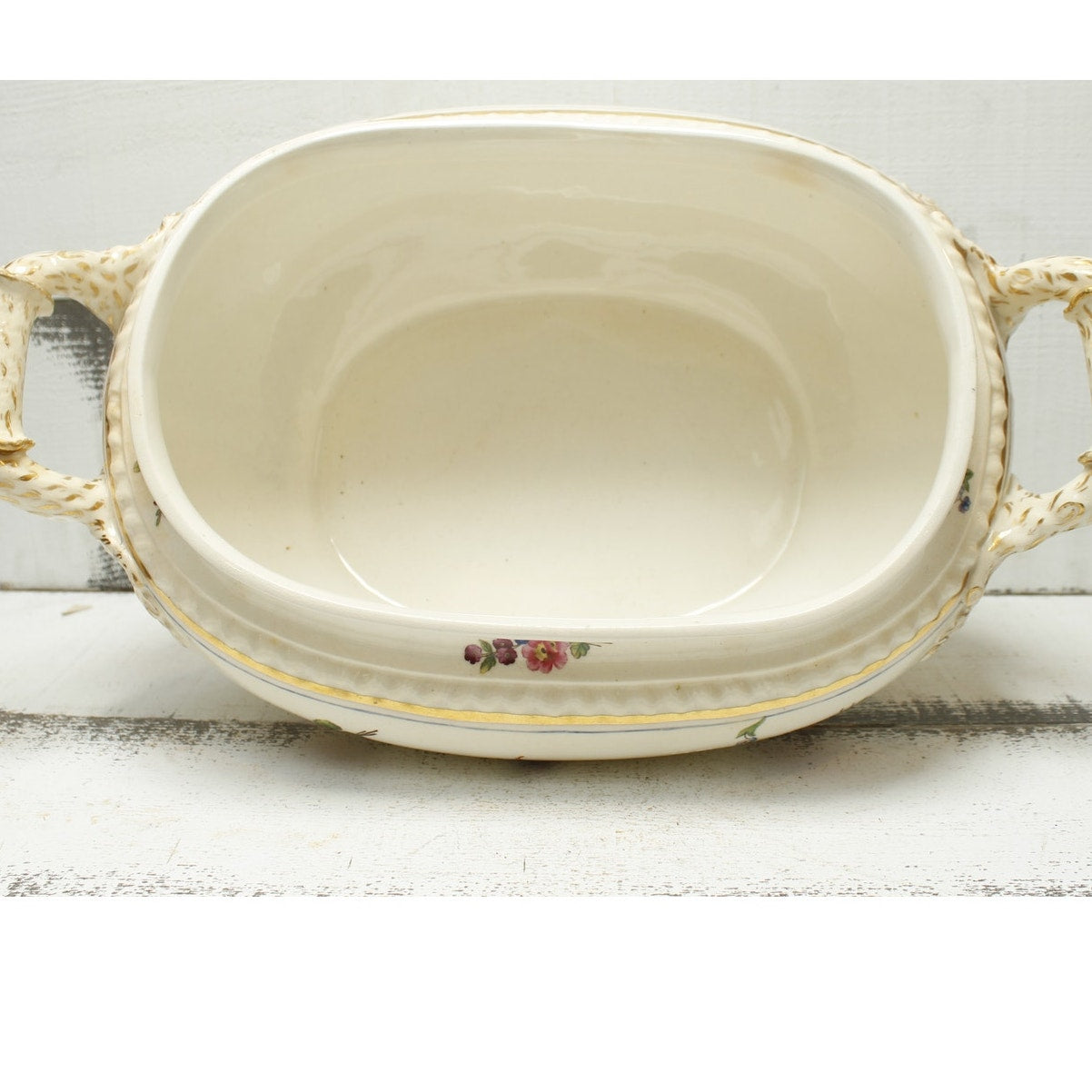 Antique English Dinnerware Large Serving Bowl Soup Tureen