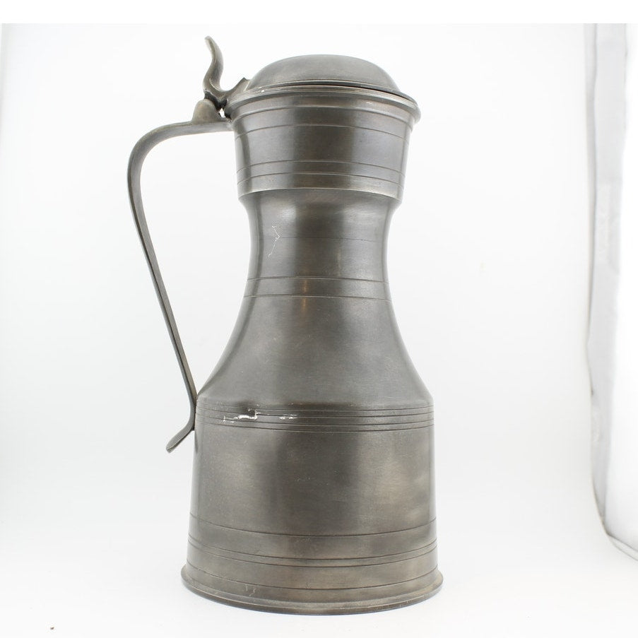 Antique 18th Century Pewter Tappit Hens Flagon Stamped London *RARE