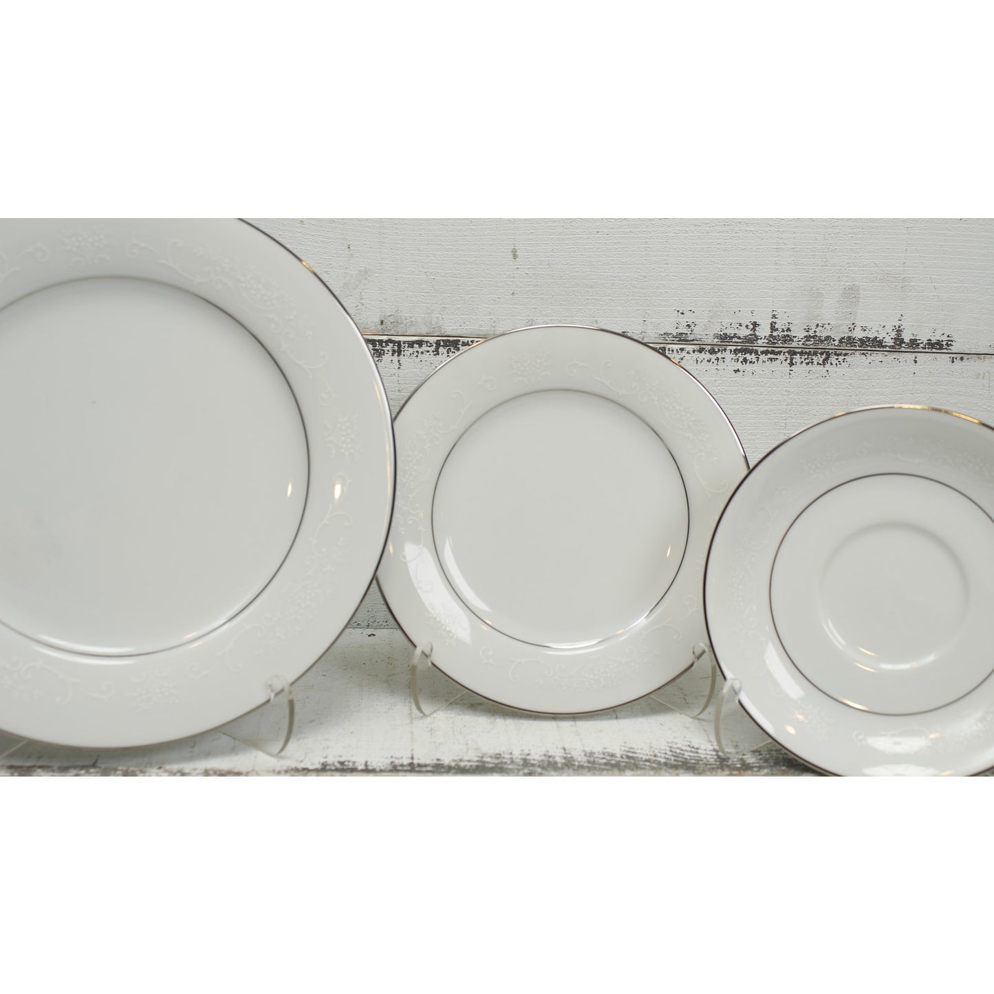 Noritake Whitehall Saucers Set of 3
