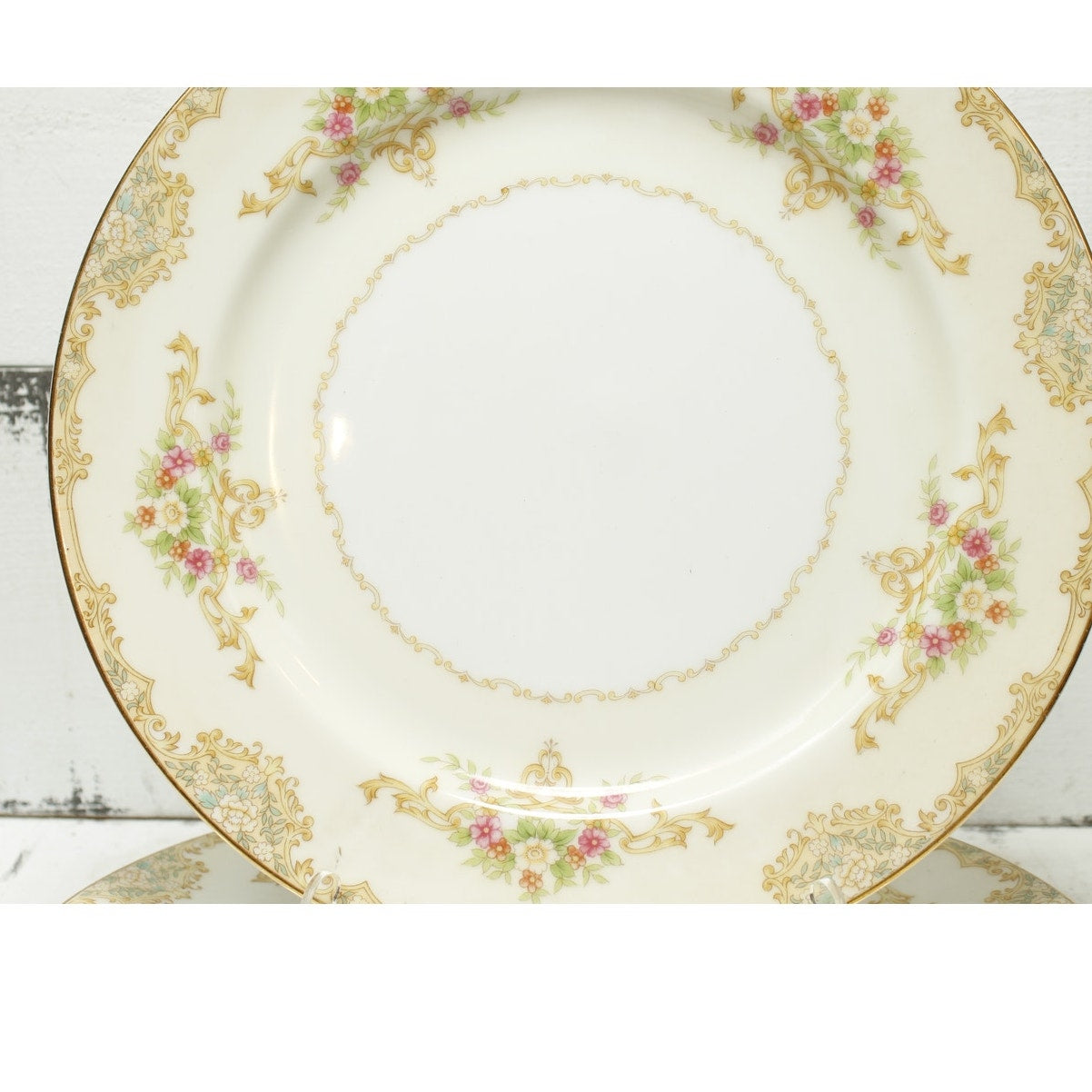 Noritake Nanarose 682 Dinner Plates Set of 2 Discontinued