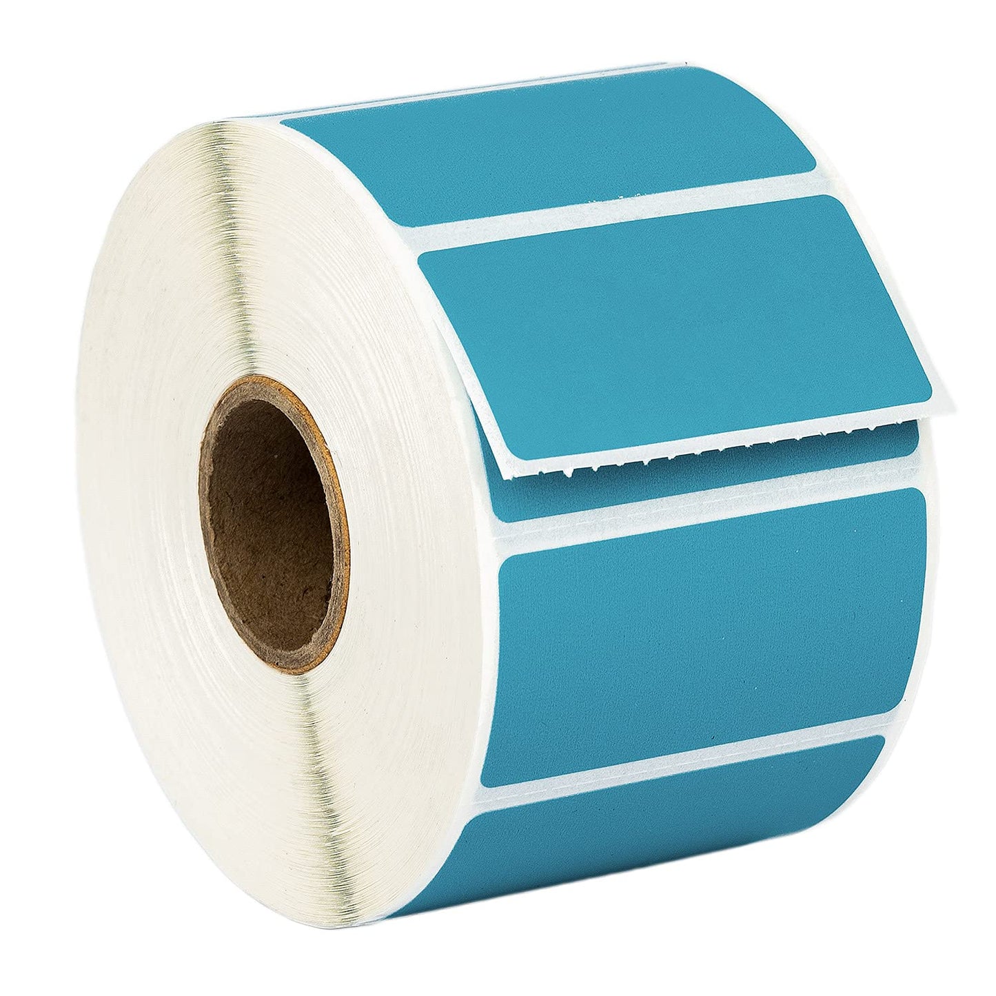 HOUSELABELS 2" x 1" Red, Blue, Yellow, Green, Orange Barcode Labels on 1" Core Compatible with Zebra and Rollo Printers, 5 Rolls / 1,300 Labels per Roll