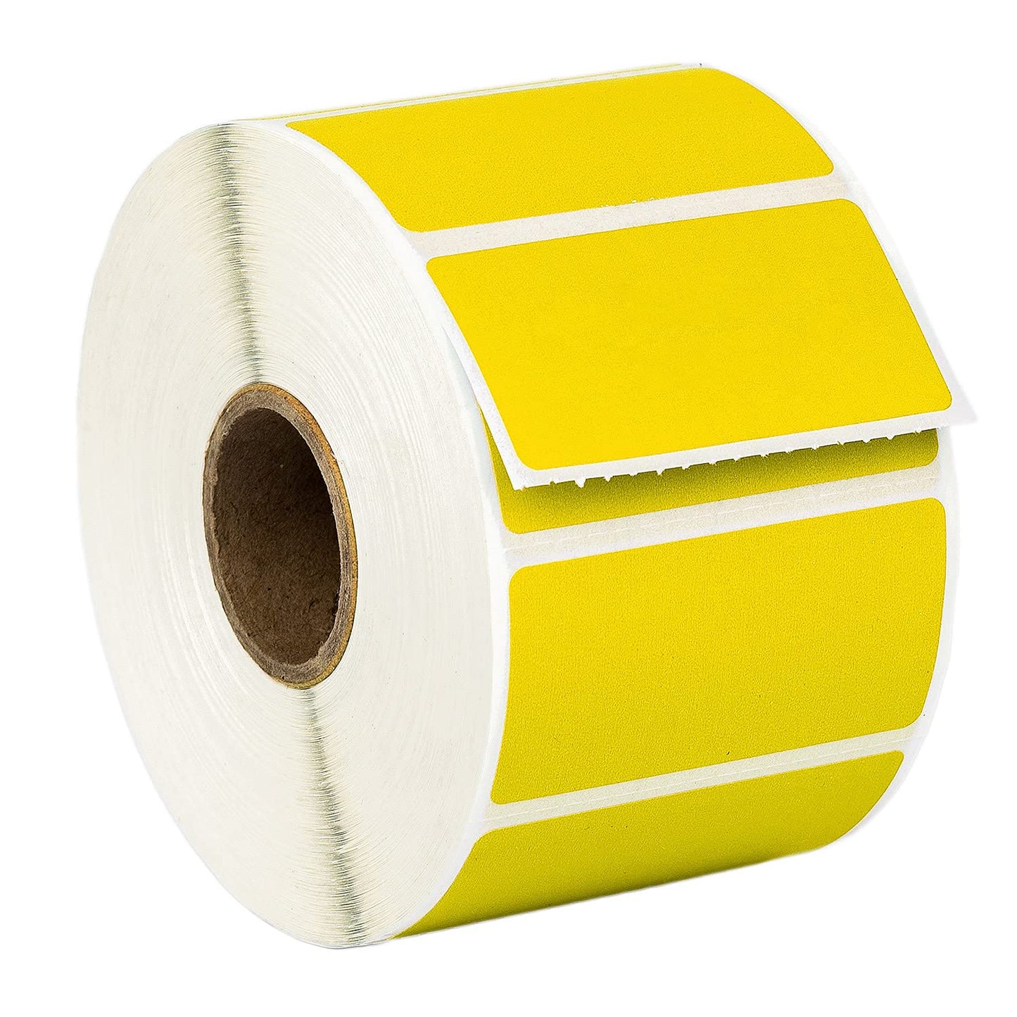 HOUSELABELS 2" x 1" Red, Blue, Yellow, Green, Orange Barcode Labels on 1" Core Compatible with Zebra and Rollo Printers, 5 Rolls / 1,300 Labels per Roll