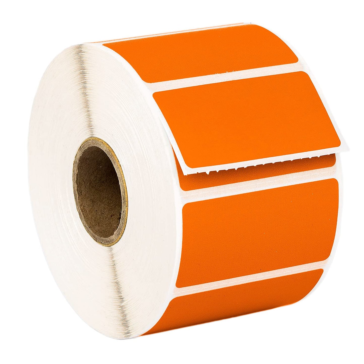 HOUSELABELS 2" x 1" Red, Blue, Yellow, Green, Orange Barcode Labels on 1" Core Compatible with Zebra and Rollo Printers, 5 Rolls / 1,300 Labels per Roll