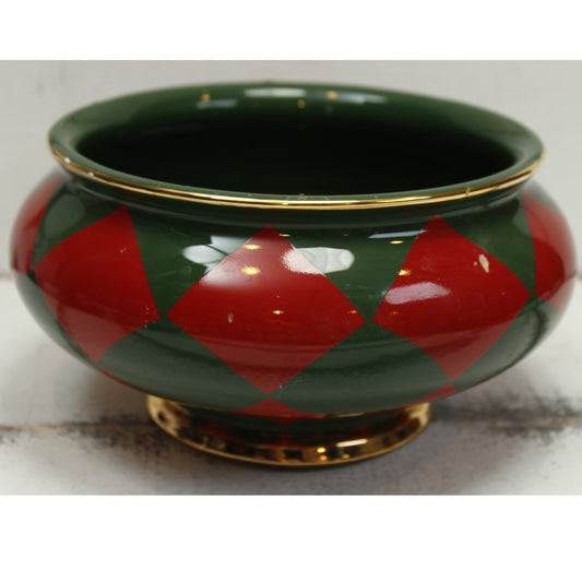 Teleflora Ceramic Bouquet Bowl Planter Christmas Decor