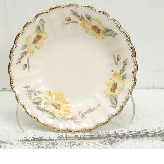 Limoges Yellow Daisy Dessert Bowls Set of 2