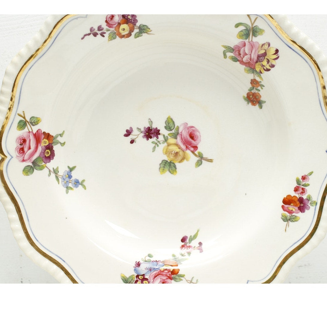 Antique English Dinnerware Serving Bowls Floral