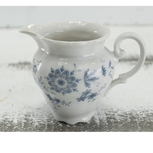 Vintage Seltmann Weiden Blue Floral West Germany Small Creamer