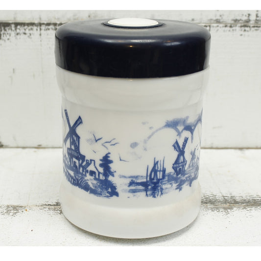 Vintage Cigar Opaline Glass Humidor Holland N.V. Willem II Valkenswaard