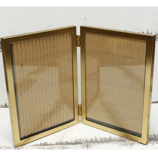 Gold Toned Vintage Folding Picture Frame