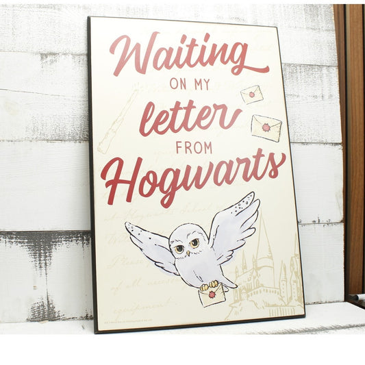 Wood Waiting on My Letter from Hogwarts Sign