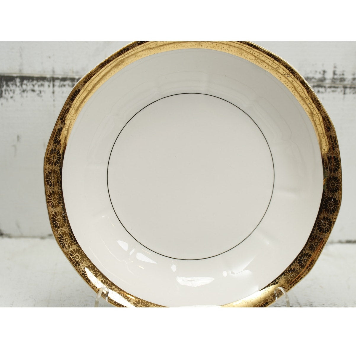 La Roi French China 18K Gold Trim Soup Bowl