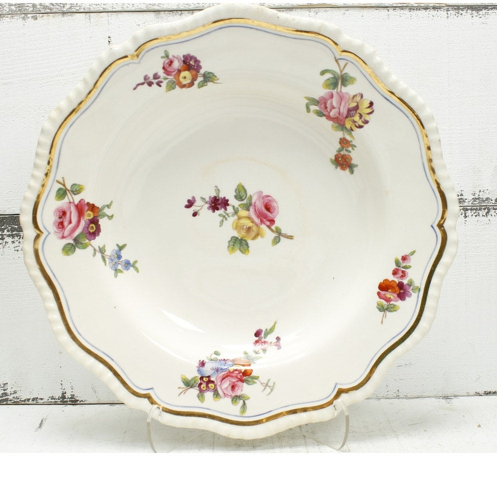 Antique English Dinnerware Serving Bowls Floral