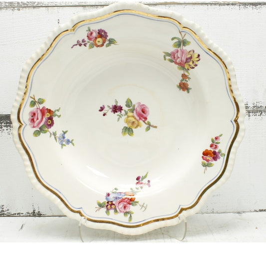 Antique English Dinnerware Serving Bowls Floral