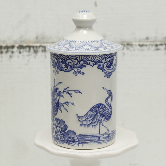Spode Blue Room Collection  Spice Jar with Lid "Persian Bird"